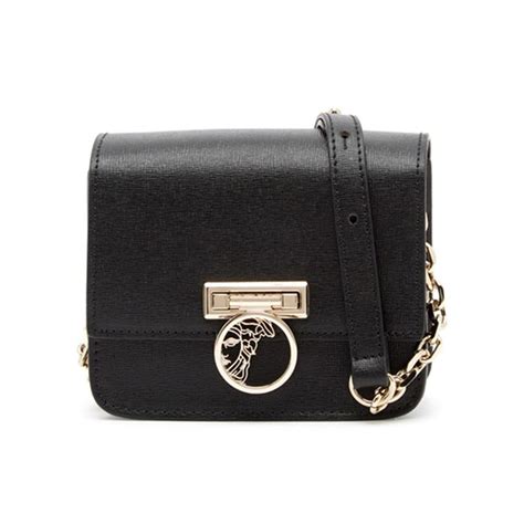 versace collection handbag black|Versace collection evening bag.